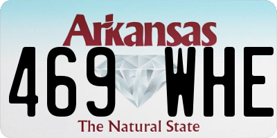 AR license plate 469WHE