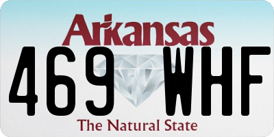 AR license plate 469WHF