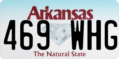 AR license plate 469WHG