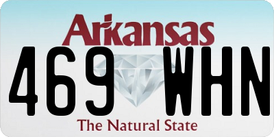 AR license plate 469WHN