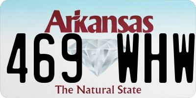 AR license plate 469WHW