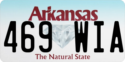AR license plate 469WIA