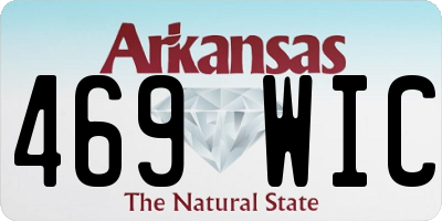 AR license plate 469WIC