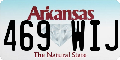 AR license plate 469WIJ