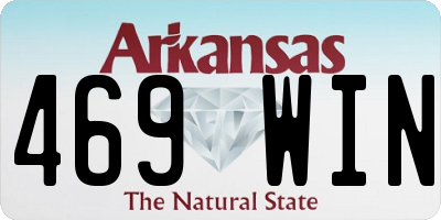 AR license plate 469WIN