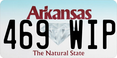 AR license plate 469WIP