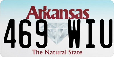 AR license plate 469WIU