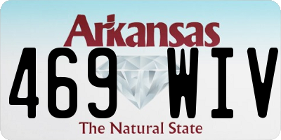 AR license plate 469WIV