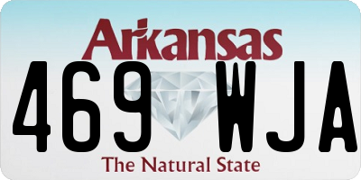 AR license plate 469WJA