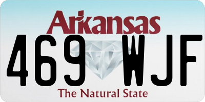 AR license plate 469WJF