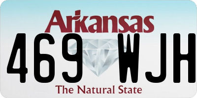 AR license plate 469WJH