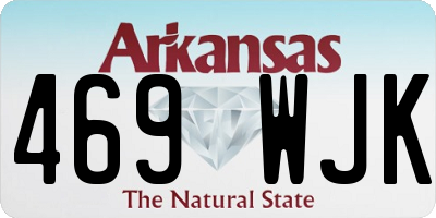 AR license plate 469WJK