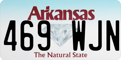 AR license plate 469WJN