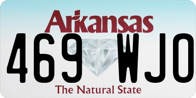 AR license plate 469WJO