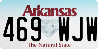 AR license plate 469WJW