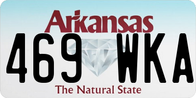 AR license plate 469WKA