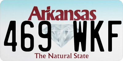 AR license plate 469WKF