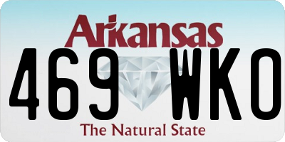 AR license plate 469WKO