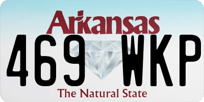 AR license plate 469WKP