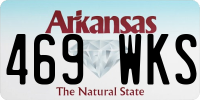 AR license plate 469WKS