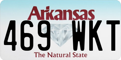 AR license plate 469WKT