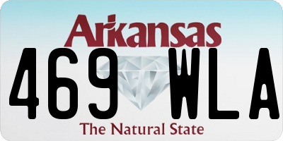 AR license plate 469WLA