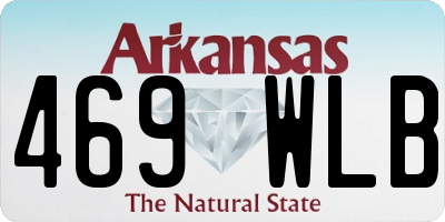 AR license plate 469WLB