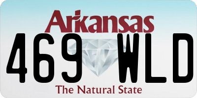 AR license plate 469WLD