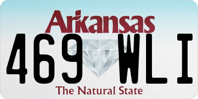 AR license plate 469WLI