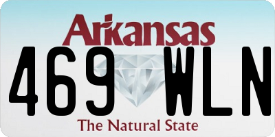 AR license plate 469WLN