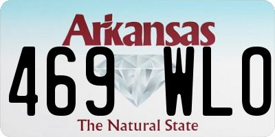 AR license plate 469WLO