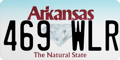 AR license plate 469WLR