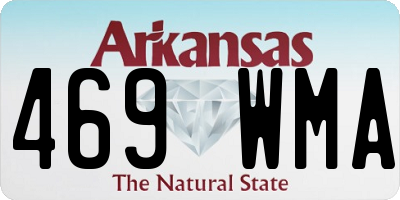 AR license plate 469WMA