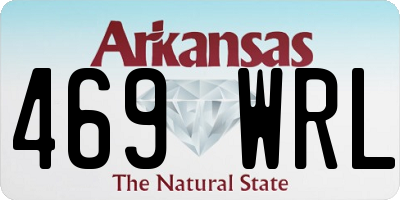AR license plate 469WRL