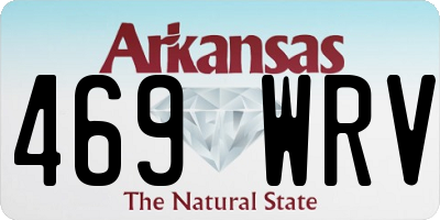 AR license plate 469WRV