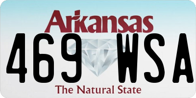 AR license plate 469WSA