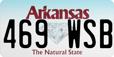 AR license plate 469WSB