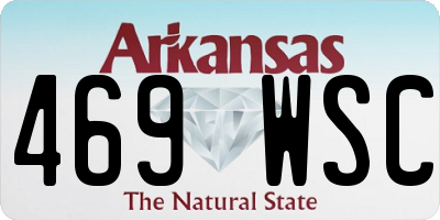 AR license plate 469WSC