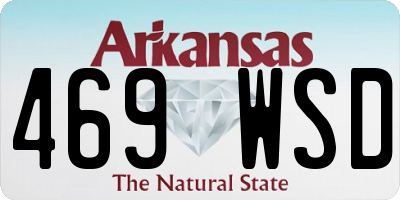 AR license plate 469WSD
