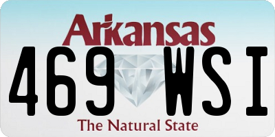 AR license plate 469WSI