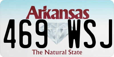 AR license plate 469WSJ