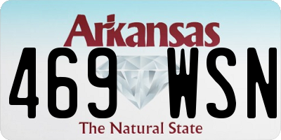 AR license plate 469WSN
