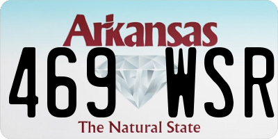 AR license plate 469WSR