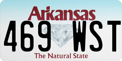 AR license plate 469WST