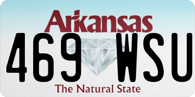 AR license plate 469WSU