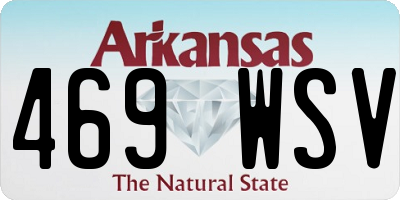 AR license plate 469WSV