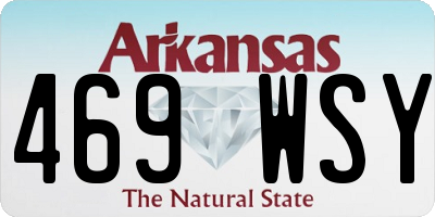 AR license plate 469WSY