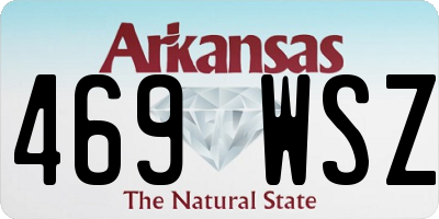 AR license plate 469WSZ