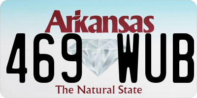 AR license plate 469WUB