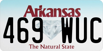 AR license plate 469WUC